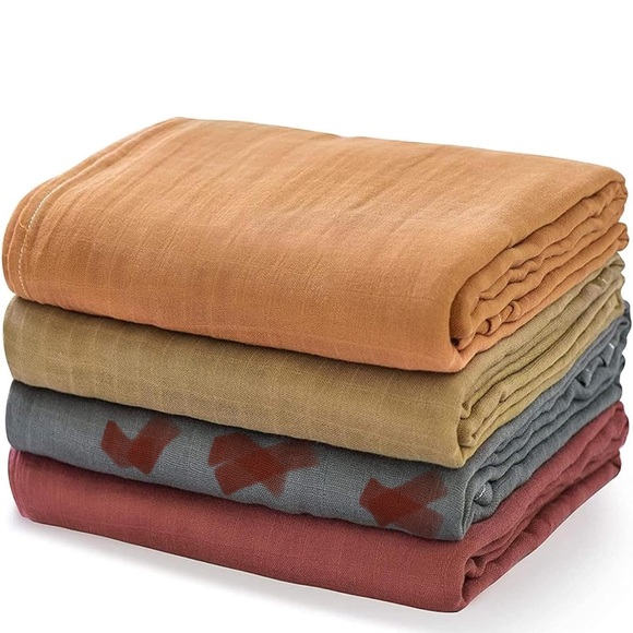 Momcozy Muslin Swaddle Blankets for Baby Boys and Girls 3-Pack - Picture 1 of 11